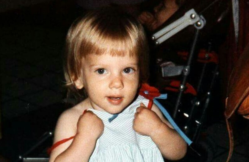 Which famous actress looked like this as a child?