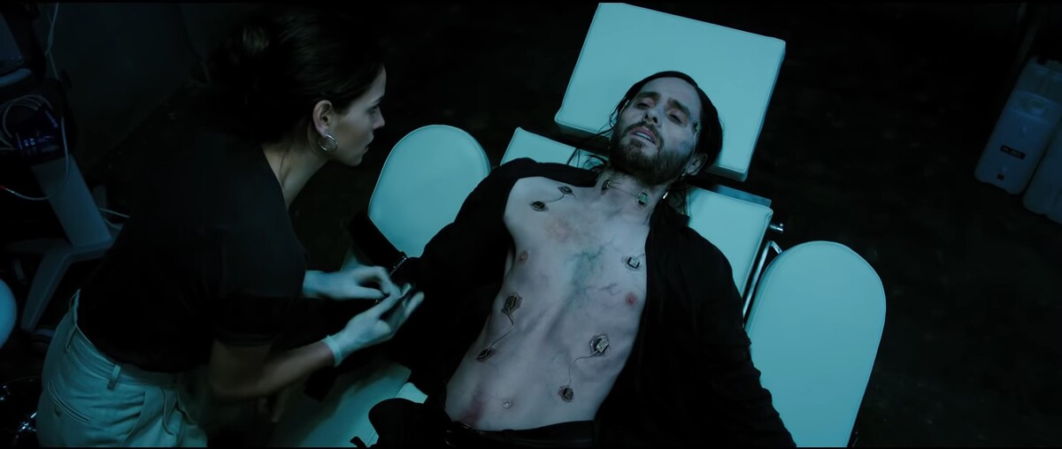Jared Leto vo filme Morbius.