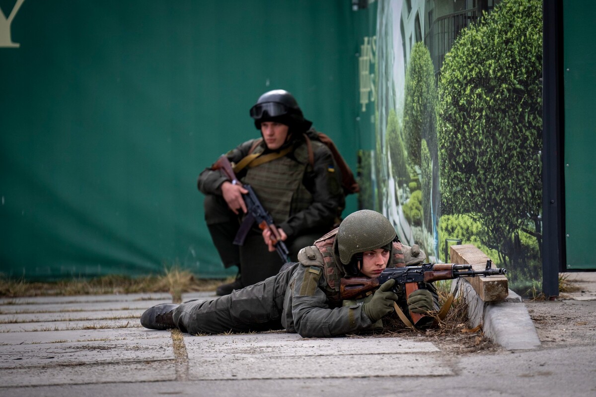 ukrajinští vojáci kyjev invaze rusko ukrajina válka
