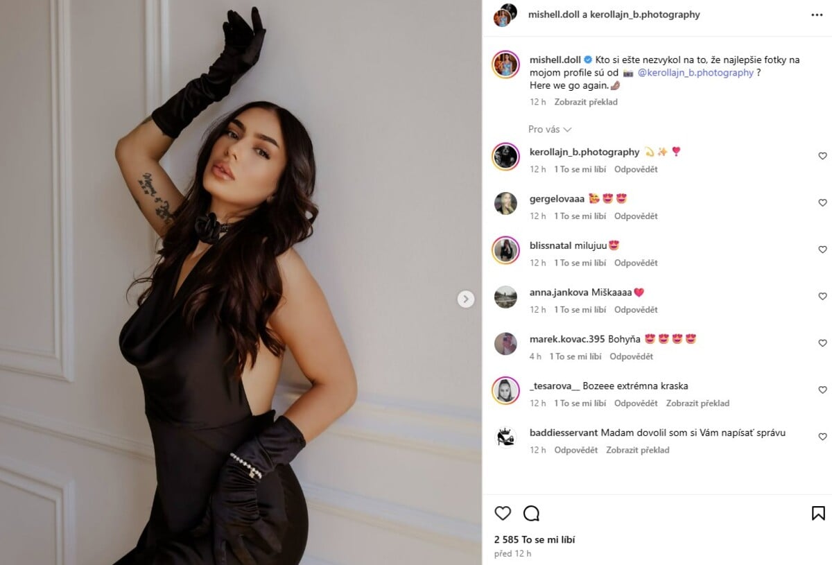 Miška z Ruže se nebojí odvázat ani na Instagramu