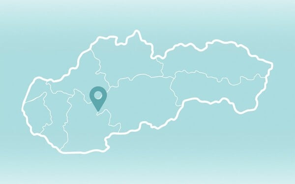 Ktorý okres je vyznačený na slepej mape?