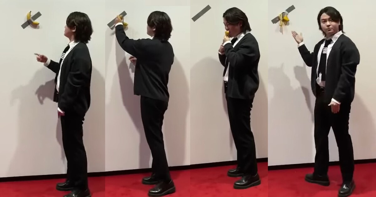 VIDEO: Student snědl umělecké dílo za miliony korun