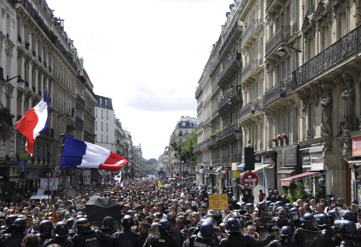 protest paríž