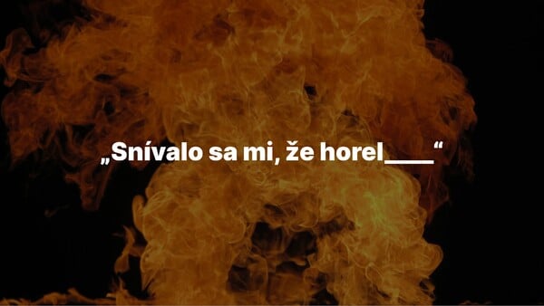 Doplň chýbajúci text piesne od Berlin Manson a FVLCRVM: Snívalo sa mi, že horel _____. 