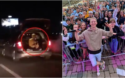 Polícia chytila slovenského rapera známeho z Tiktoku pri natáčaní klipu. Kameraman sedel na diaľnici v otvorenom kufri.
