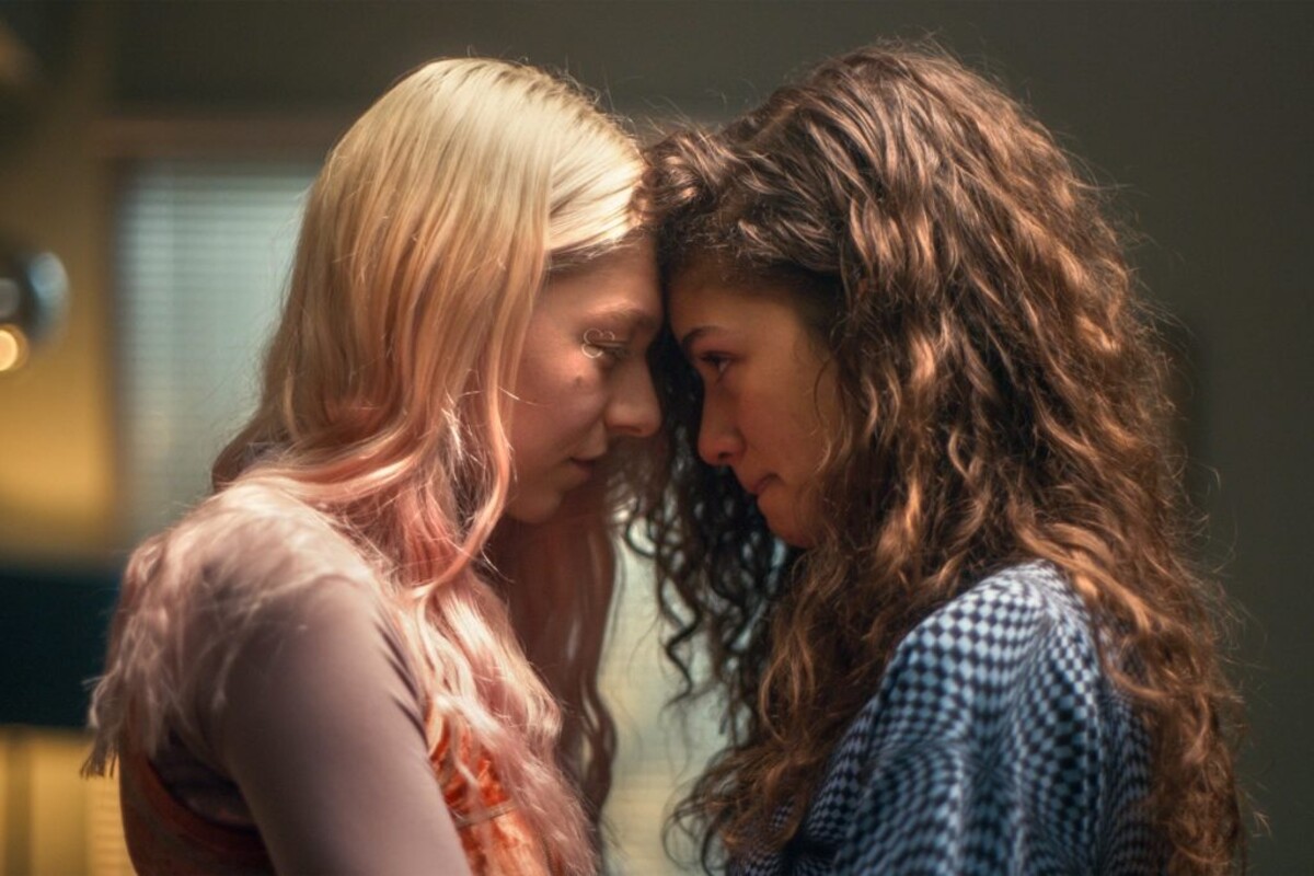  Hunter Schafer a Zendaya v seriáli Euphoria.