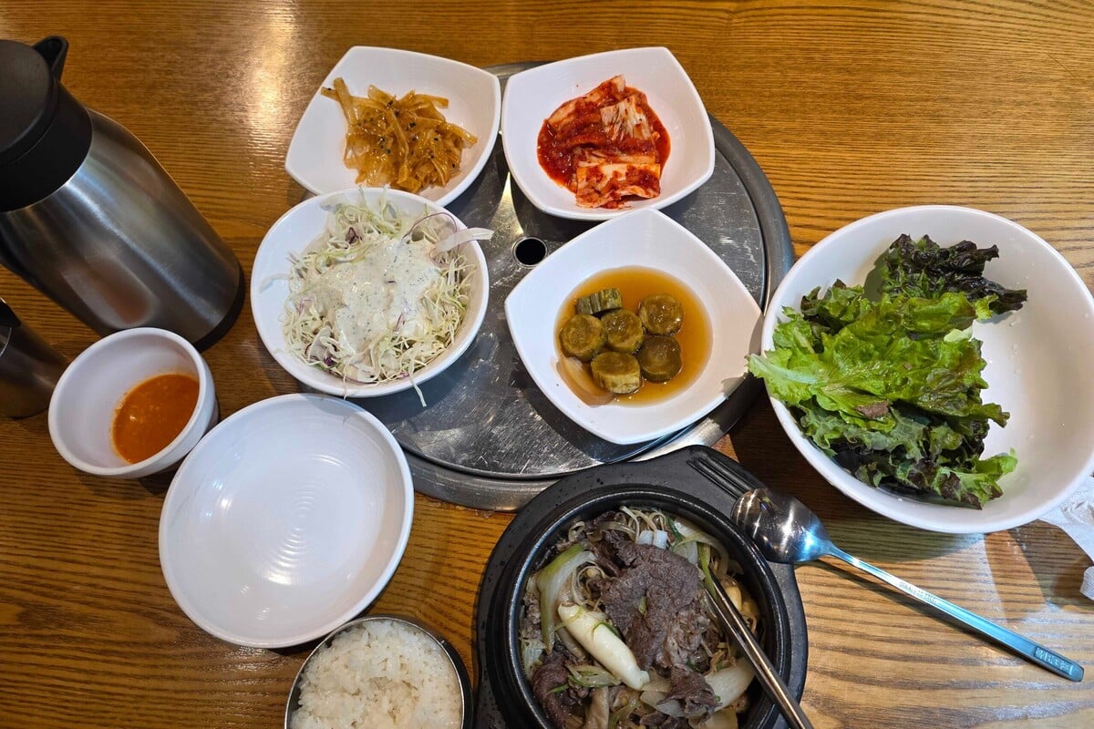 Tradiční korejské BBQ.