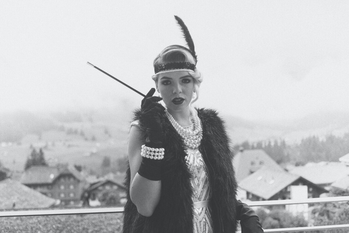 retro, 1920, flapper