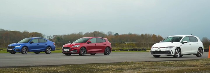 Nová 245-koňová Octavia RS si zmerala sily s Golfom GTI a Focusom ST. Vyhrala?
