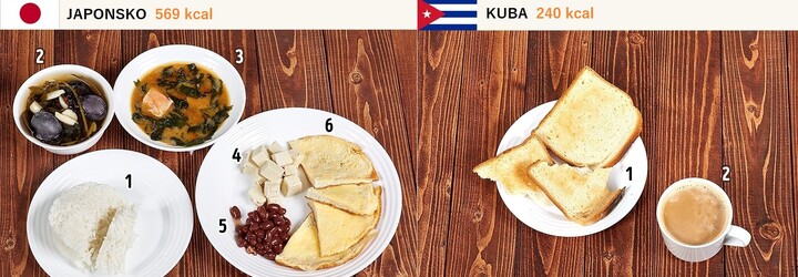 Jak objemné jsou snídaně po celém světě? Lidé na Kubě začínají svůj den zlehka