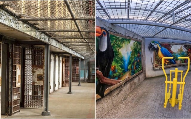 FOTO: Takto vyzerajú pomaľované steny vo väznici v Nitre. Pochmúrne priestory odsúdených majú nový streetartový imidž