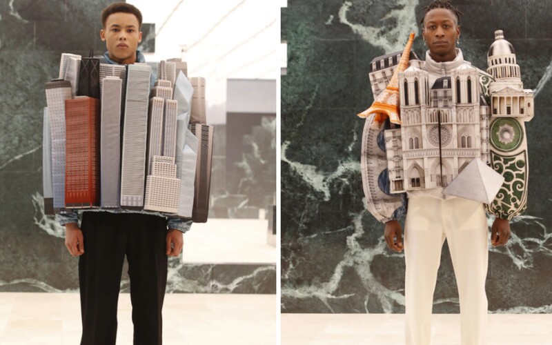 Když nemůžeš jít do města, obleč si ho. Virgil Abloh spojil módu a architekturu v nejnovější kolekci pro Louis Vuitton.
