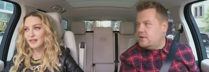 James Corden si tentoraz pozval do Carpool Karaoke Madonnu. Tá si v aute zatwerkovala