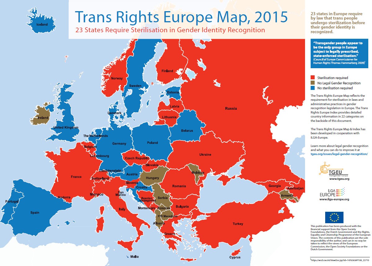 LGBT, trans, Európa