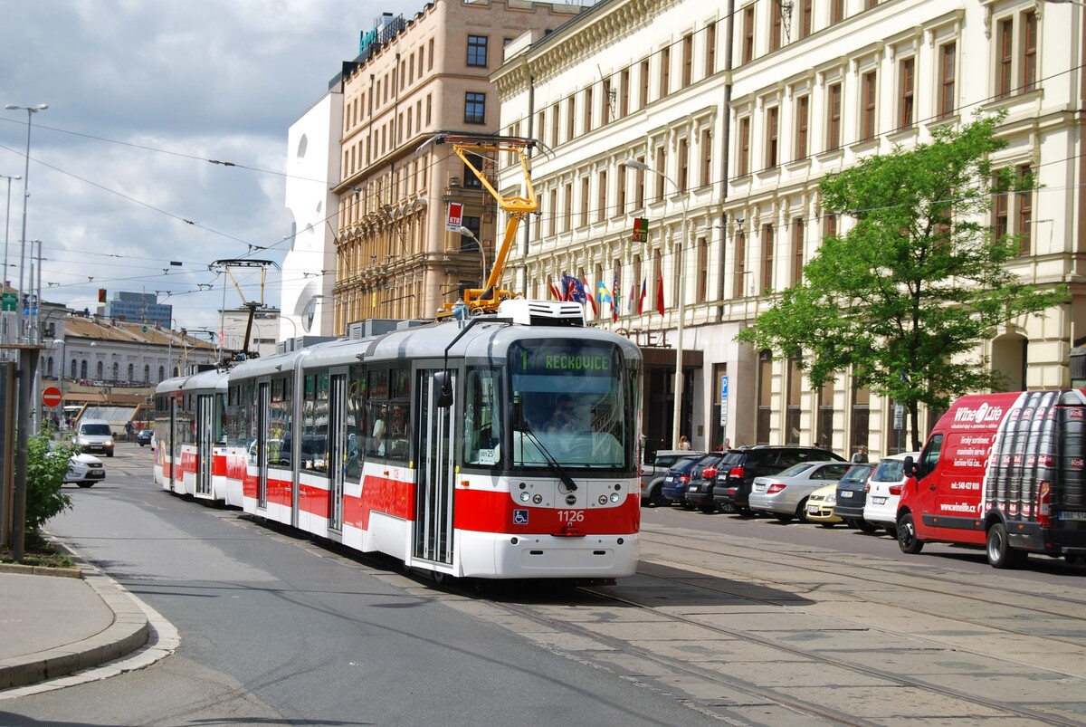 Brno, šalina, tramvaj