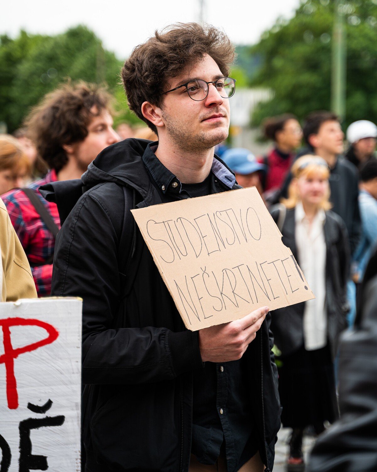 studentská demonstrace Budoucnost neškrtneš