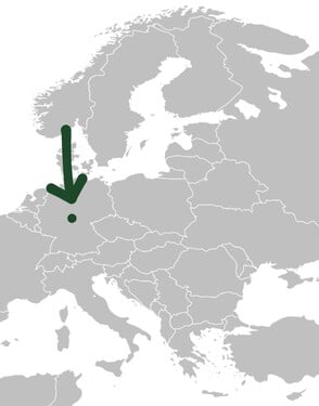 Na akú európsku krajinu ukazuje šípka?