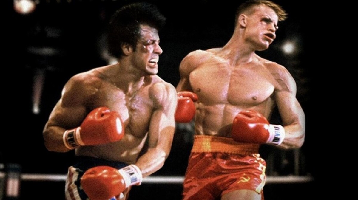 Záber z filmu Rocky 4 (1985).