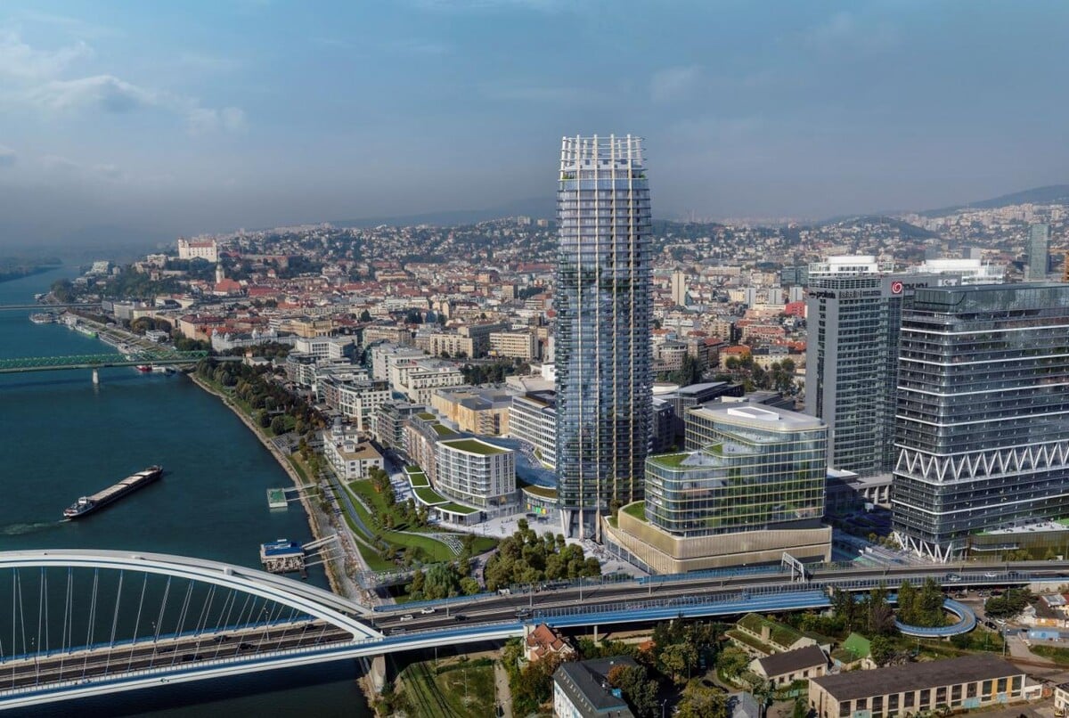 Ďalšou exkluzívnou lokalitou je prvý slovenský mrakodrap Eurovea Tower.