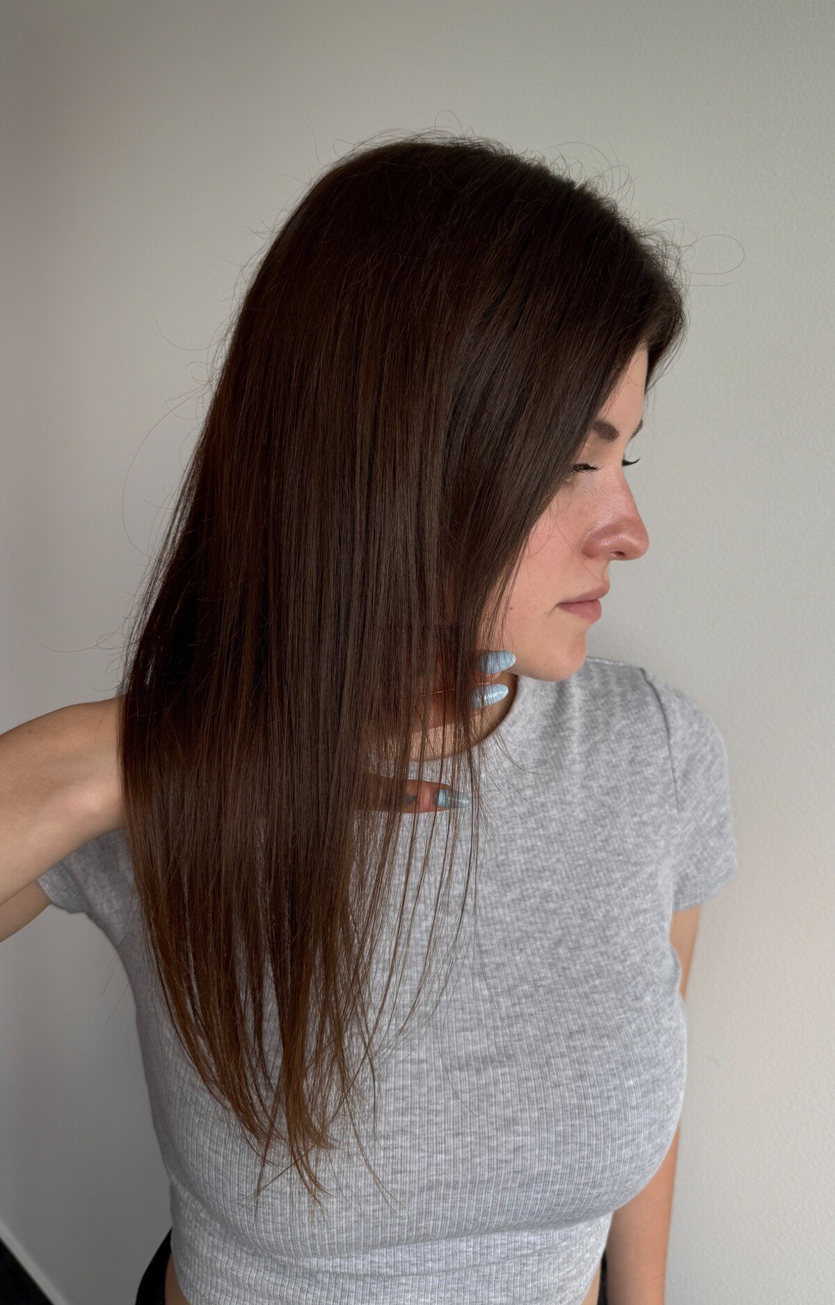 Keratin Sleek serum vysledek