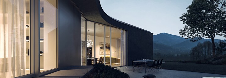 Čisté linie a luxus v kombinaci s modernou. Mladí čeští architekti představují bydlení snů s výhledem na Beskydy