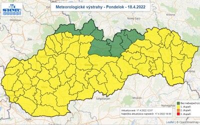 Do rána klesne teplota na väčšine Slovenska pod nulu. Ohrozené sú najmä už vykvitnuté plodiny.