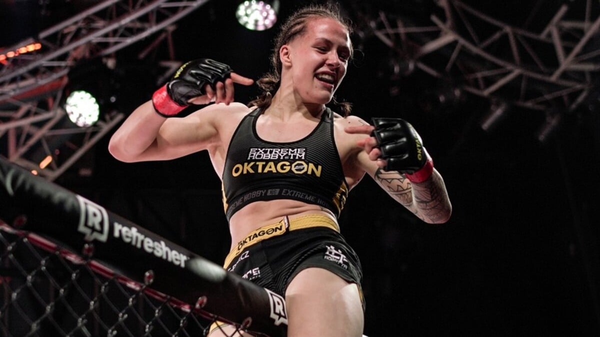 Tereza Bledá v organizaci OKTAGON MMA.