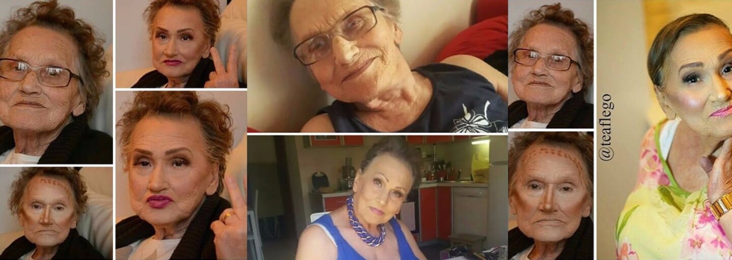 80letá Livia poprosila svou vnučku o svěží kosmetickou přeměnu a internet si ji zamiloval. Věk tedy zůstává pouze číslem
