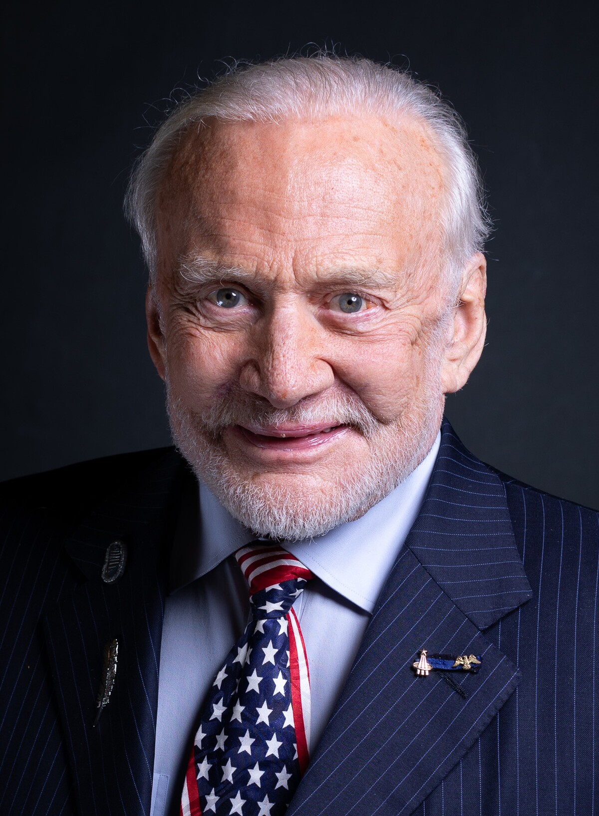 Bývalý astronaut Buzz Aldrin. Foto z roku 2019.