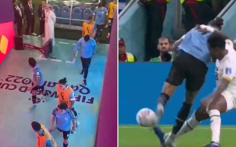 VIDEO: Nahnevaný Edinson Cavani po vypadnutí zhodil počas odchodu do šatne systém VAR na zem. Uruguaju nenariadili dve penalty.