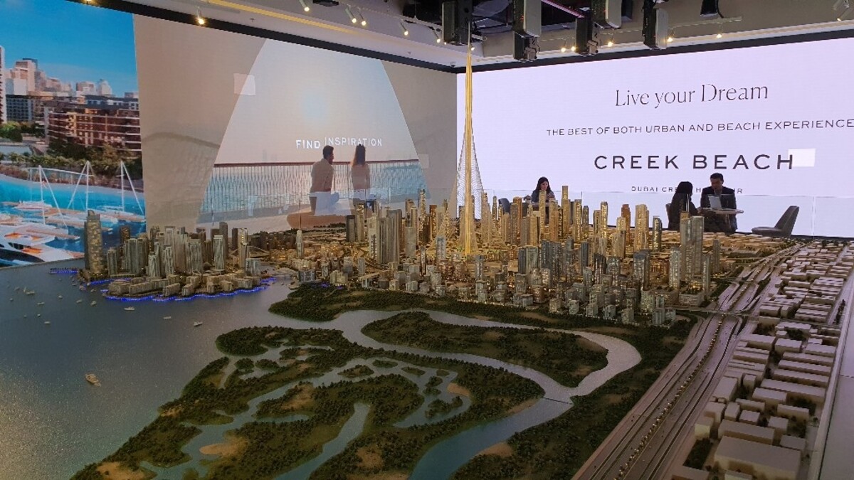 Dubai Creek, kde bude nová najvyššia budova sveta a okolo nej sa teraz stavia obrovská komunita.