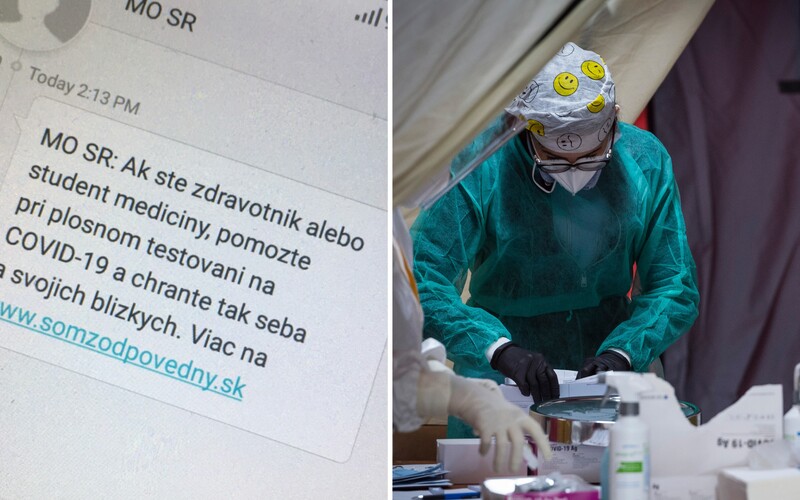 Ministerstvo obrany SR rozosiela SMSky do slovenských mobilov. Hľadajú zdravotníkov a študentov medicíny.