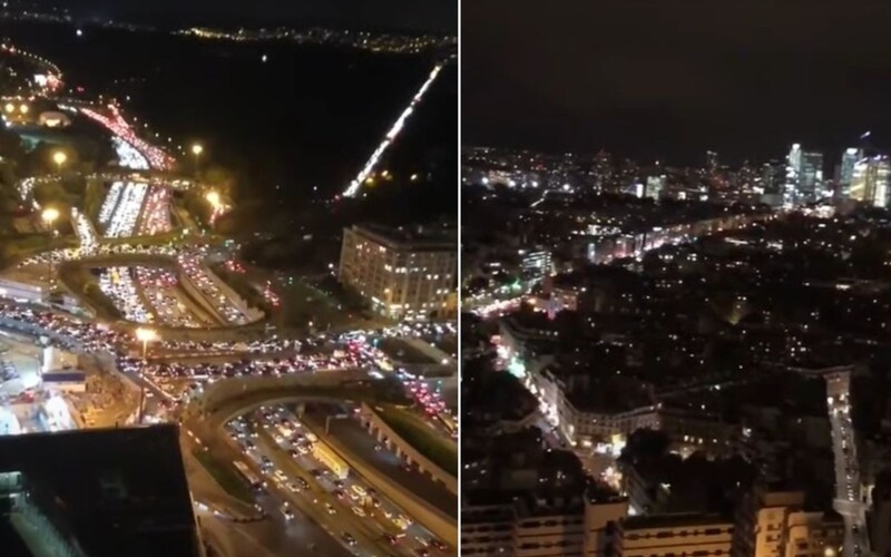 V Paríži vznikla pre lockdown 706-kilometrová kolóna. Ľudia utekali z mesta, vytvorili tak obrovskú zápchu.