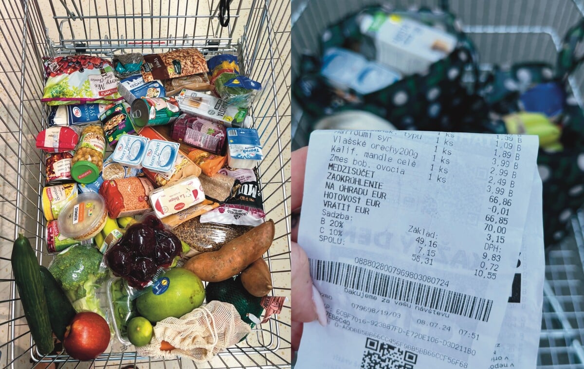 Cena nákupu ma pozitívne šokovala – čakala som oveľa vyššiu sumu. Veľa vecí bolo práve v zľave, či už kvôli sezónnosti alebo vďaka programu Lidl Plus. Tiež som sa snažila vyberať produkty privátnych značiek Lidlu alebo využiť potraviny čo najviac efektívne. To mi pomohlo stlačiť výslednú sumu ešte nižšie. 