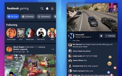 Facebook chce konkurovat Twitchi, hry se budou streamovat přes novou aplikaci pro mobily.