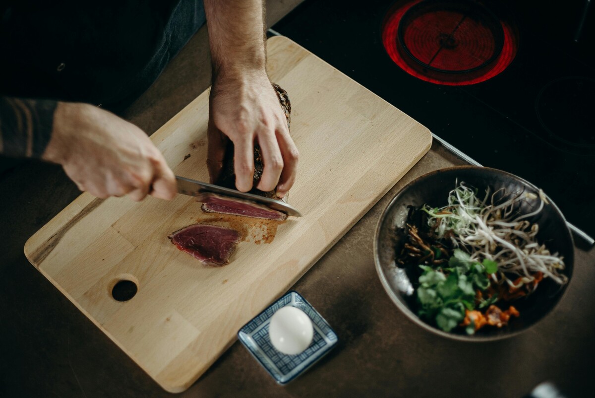 maso, steak, vaření