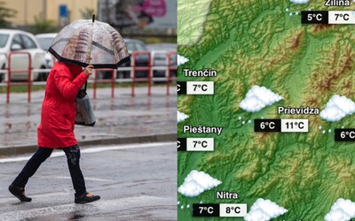 Cyklóna Biruta už dorazila na Slovensko. Dnes nás čaká chladný a daždivý deň, na niektorých miestach bude aj snežiť.