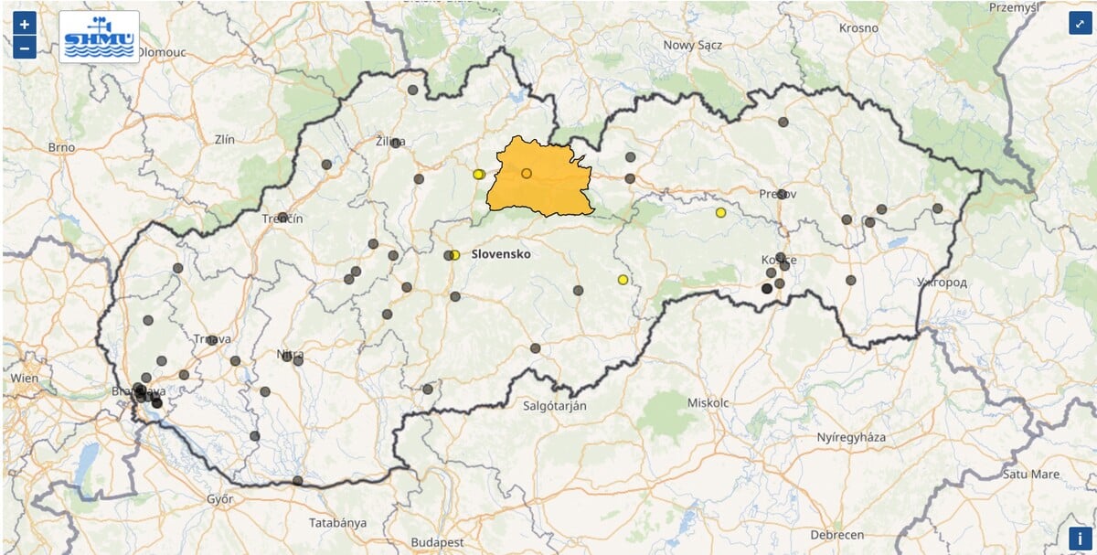 Smog Mapa NEBEZPEČNÝ SMOG NA SLOVENSKU: V tomto okrese hrozí... | Refresher news