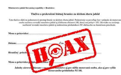 Na vycestovanie za zberom jahôd ti špeciálne tlačivo netreba. Slováci zase raz naleteli na úsmevný hoax.