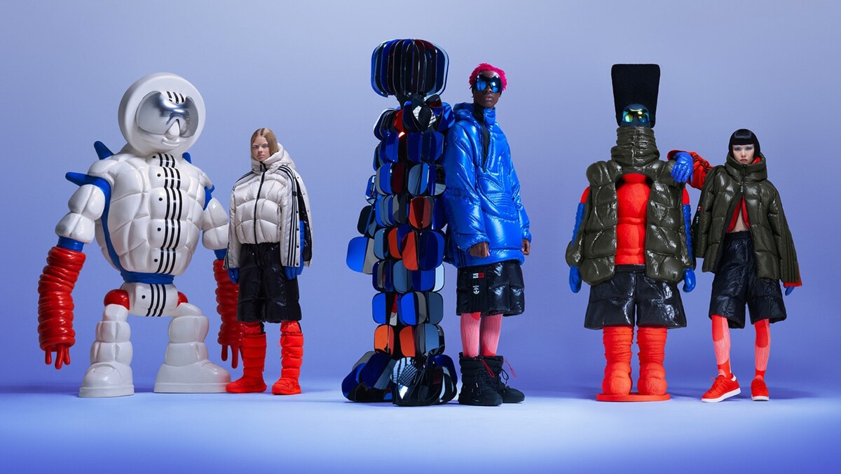 Moncler x Adidas Originals predstavujú futuristickú kolekciu. Kampaň generovalo AI.