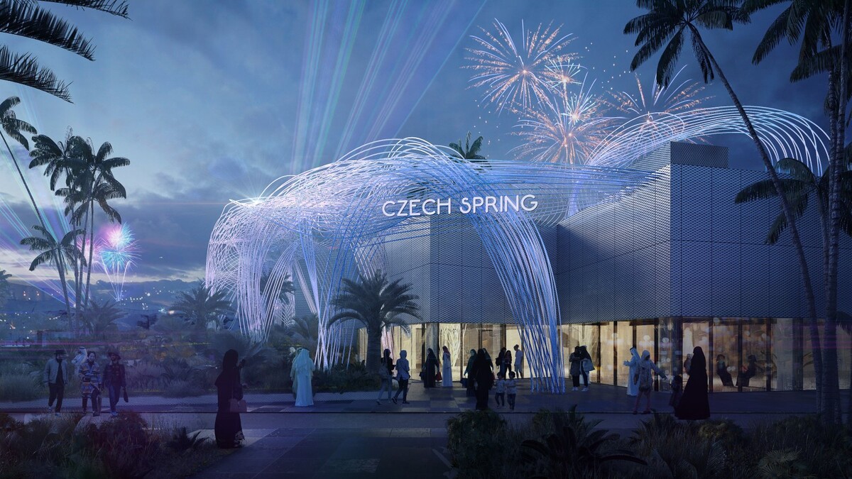 Expo 2020 v Dubaji podle návrhu mladých českých architektů společnosti Formosa AA s.r.o., kteří zároveň působí jako doktorandi fakulty architektury ČVUT.