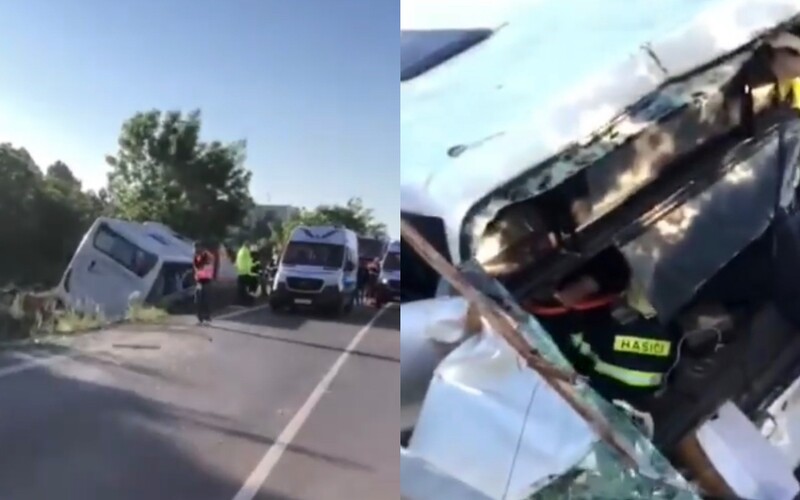 VIDEO: Za Galantou sa zrazil autobus s kamiónom. „Na mieste je veľa zranených,“ píše polícia.