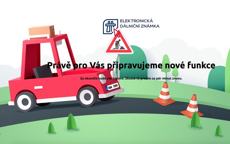 Prodej elektronických dálničních známek byl zahájen. Web ale nefunguje.