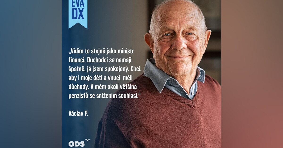 Spokojený důchodce z Vysočiny nebo z fotobanky? Poslankyně chtěla podpořit vládu, schytala spíš výsměch