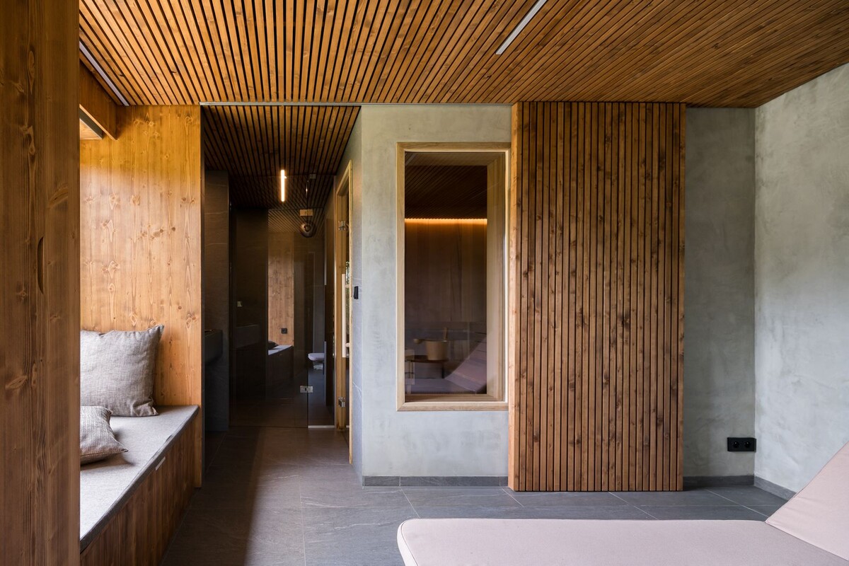 sauna,wellness,architektúra,interiérový dizajn