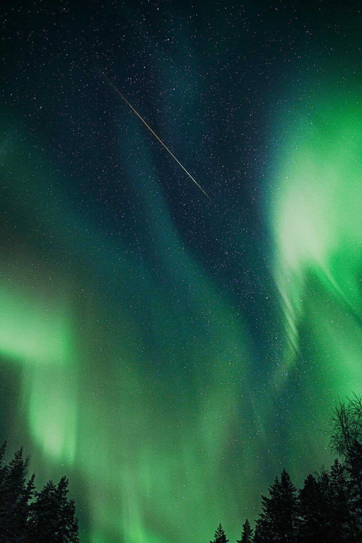 Padajúci meteorit.