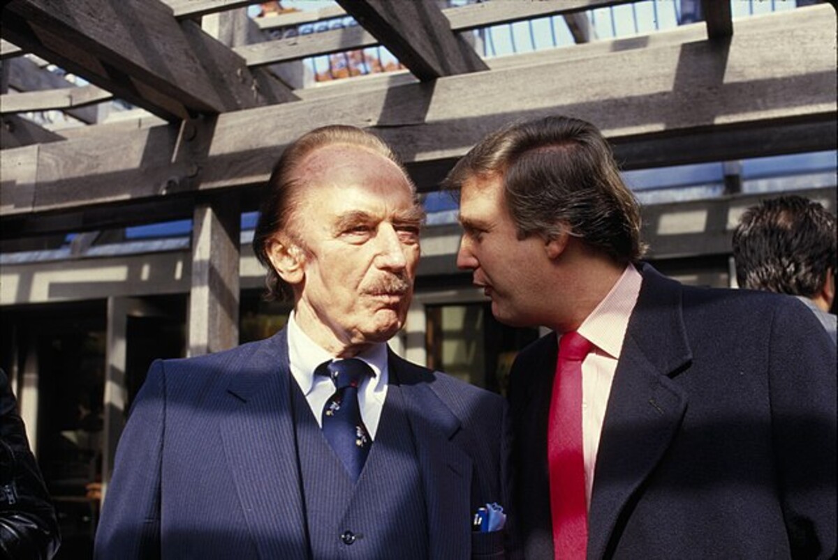 Donald Trump se svým otcem Fredem v Central Parku v 80. letech.
