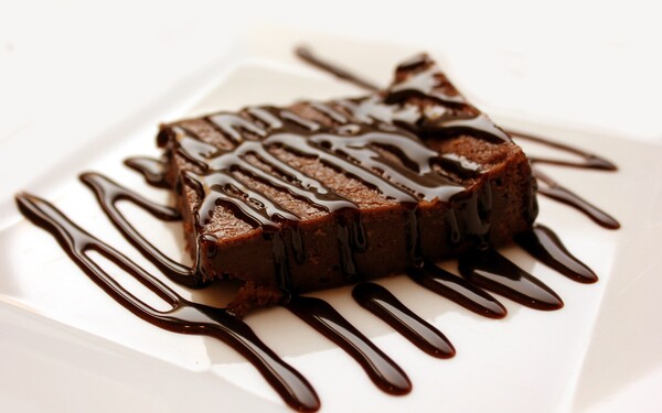 Čokoládové brownies.