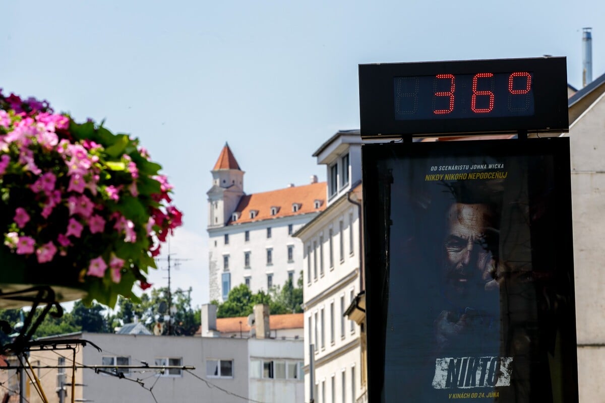vysoke teploty, bratislava, obchodna