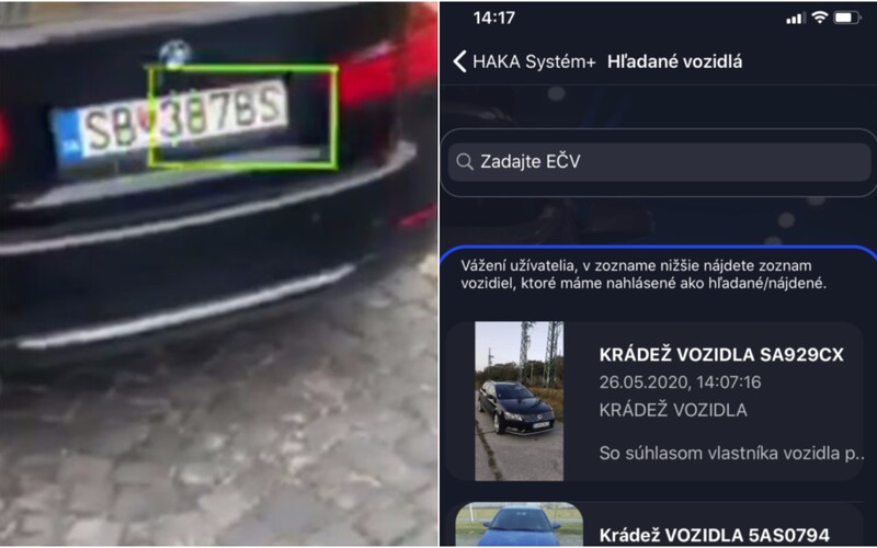 HAKA pripravuje mobilnú aplikáciu, ktorá odhalí kradnuté auto v reálnom čase. Bude skenovať ŠPZ a overovať ju v databáze.